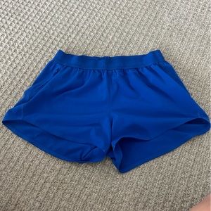 Outdoor voices vibrant blue shorts with spandex waistband size medium never worn